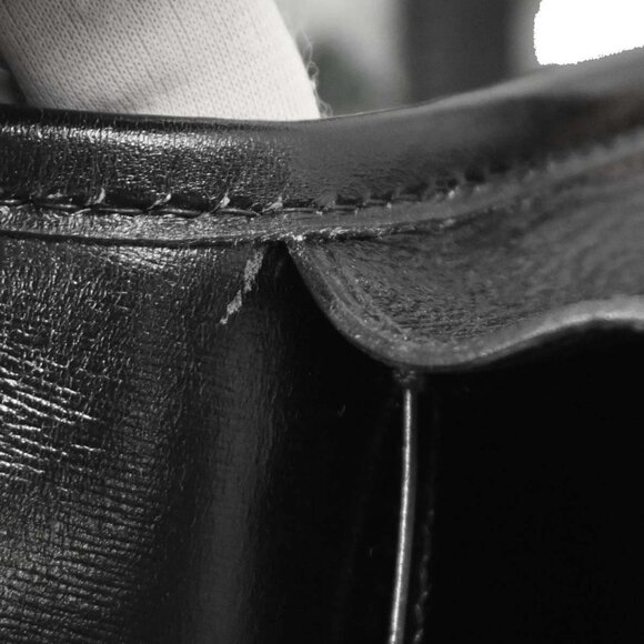 Hermes Black Box Calf Double H Shoulder Bag 196188 - Picture 9 of 9